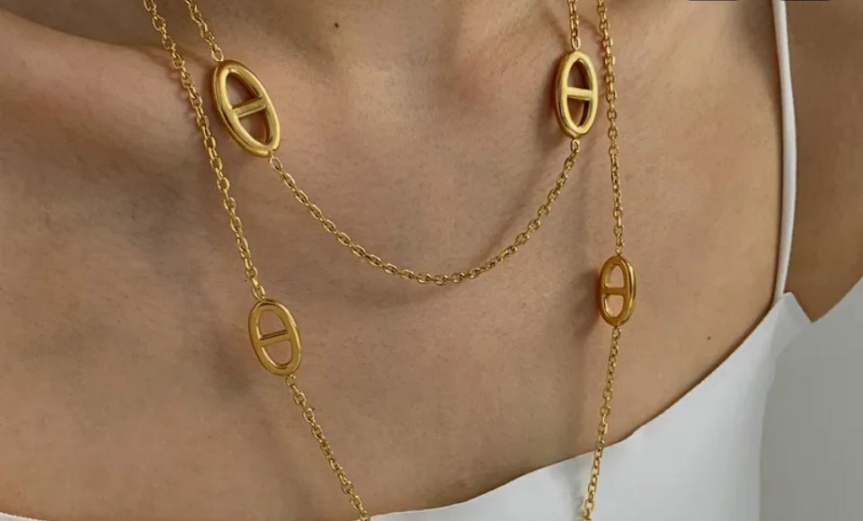 Sautoir maille or ou argent