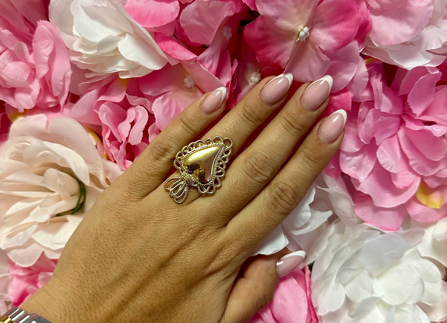Bague cœur sacré