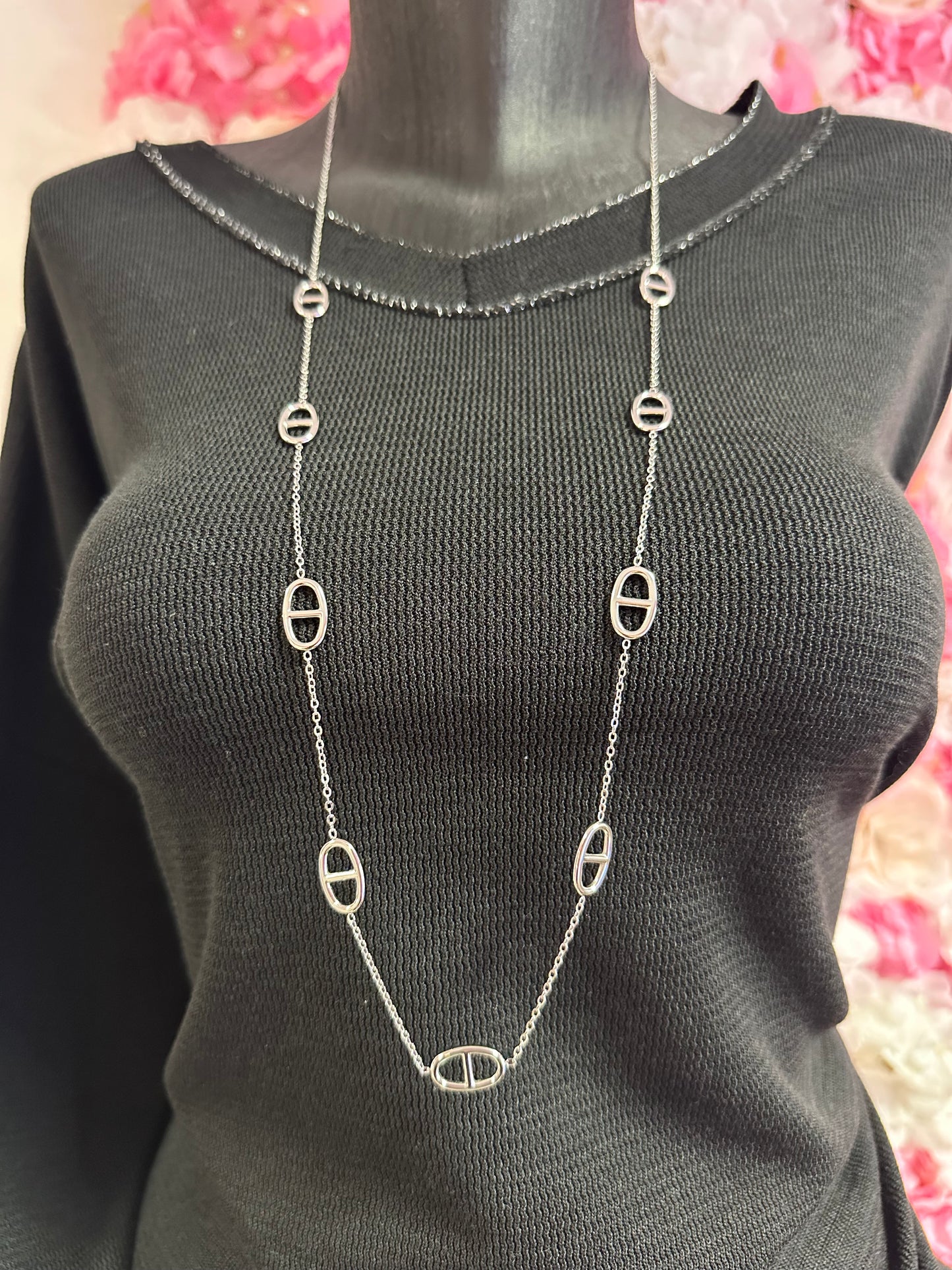 Sautoir maille or ou argent