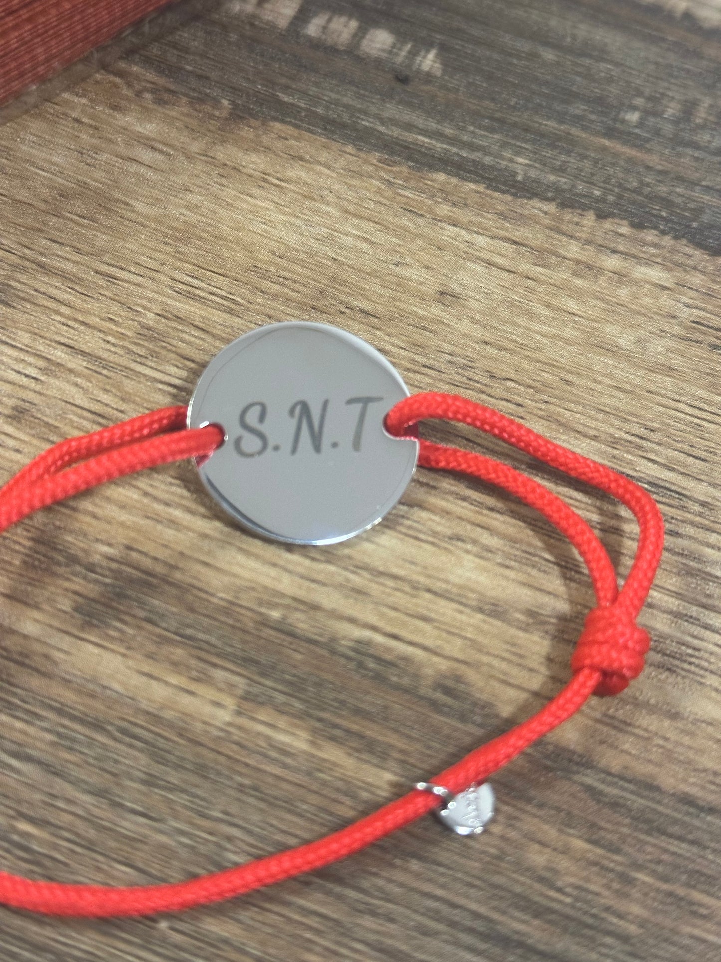 Bracelet cordon Gravure