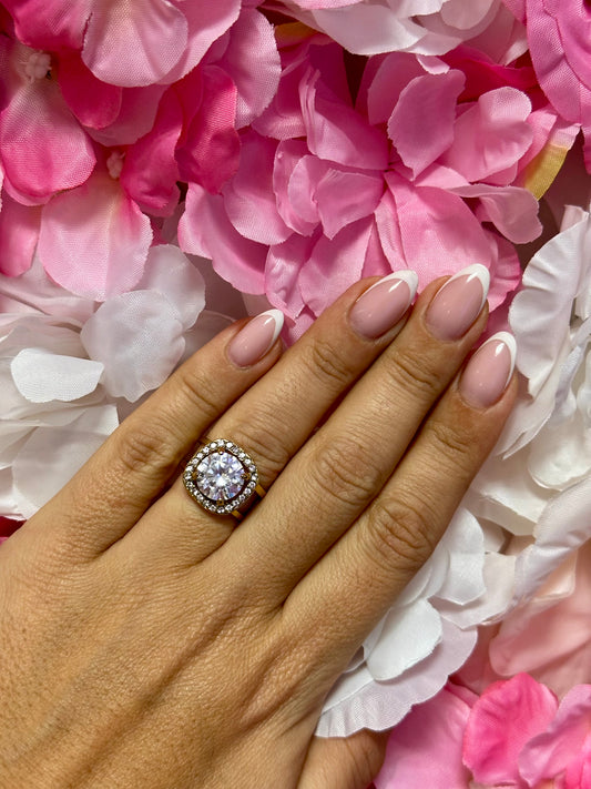 Bague dorée Diamond 💠