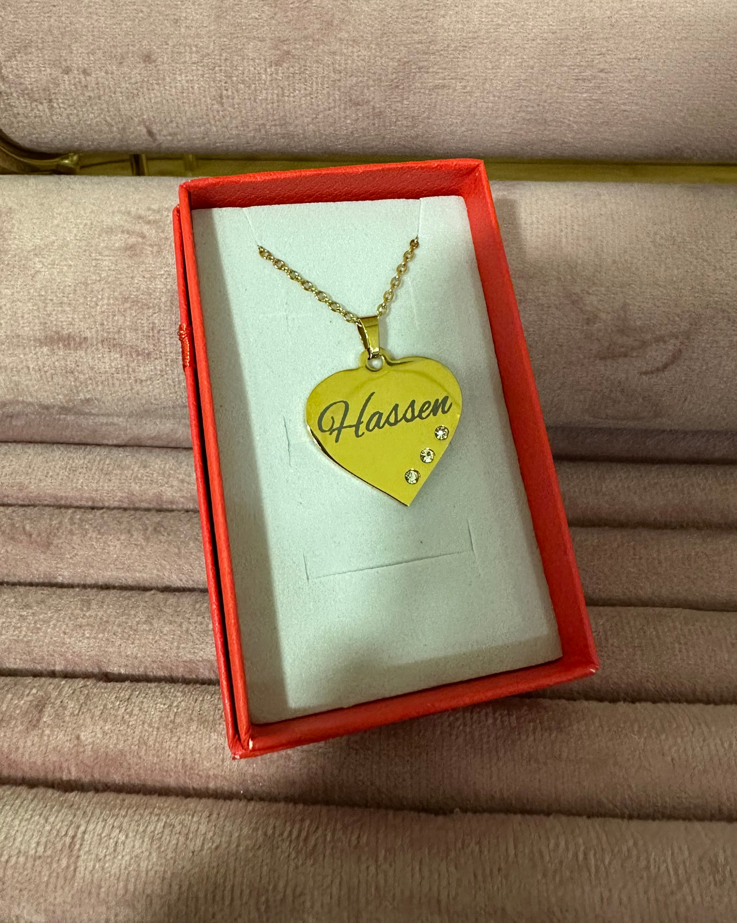 Collier personnalisé cœur