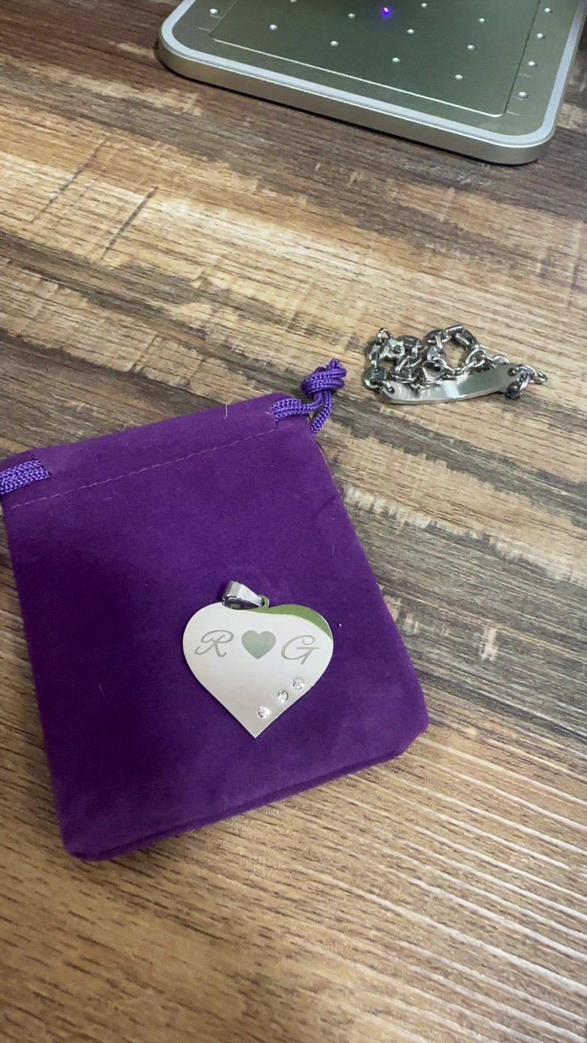 Collier personnalisé cœur