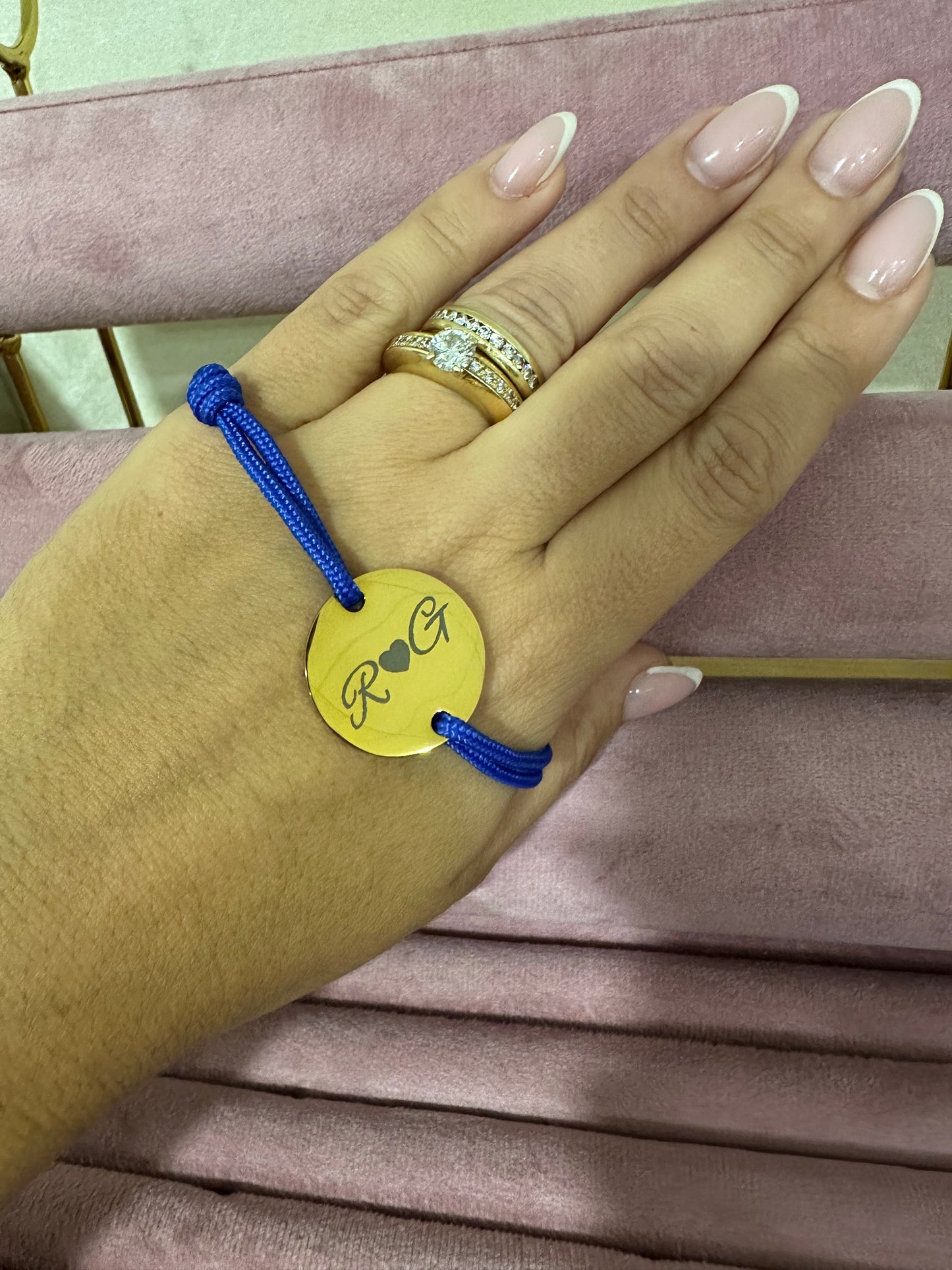 Bracelet cordon Gravure