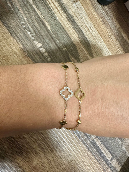 Bracelet Multi trèfle ￼