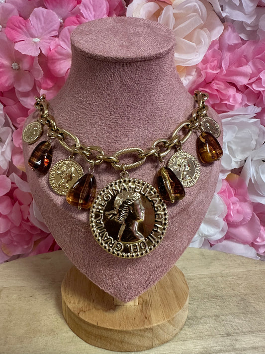 Collier breloque goutte 💧 pièces