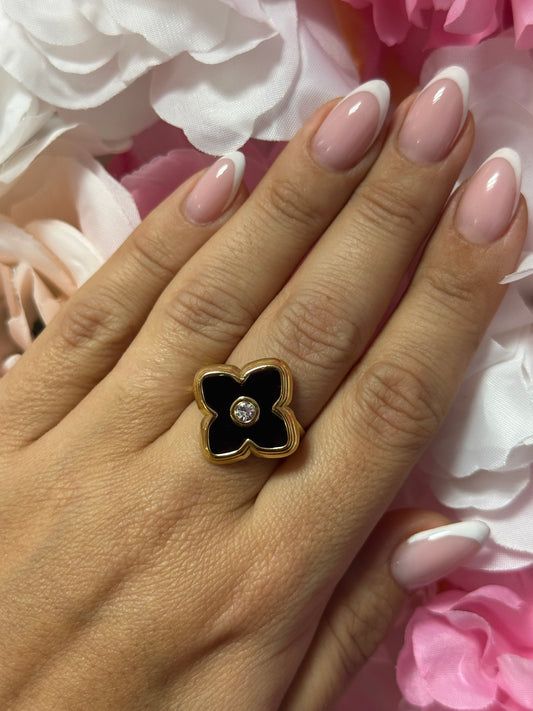 Bague VV noir