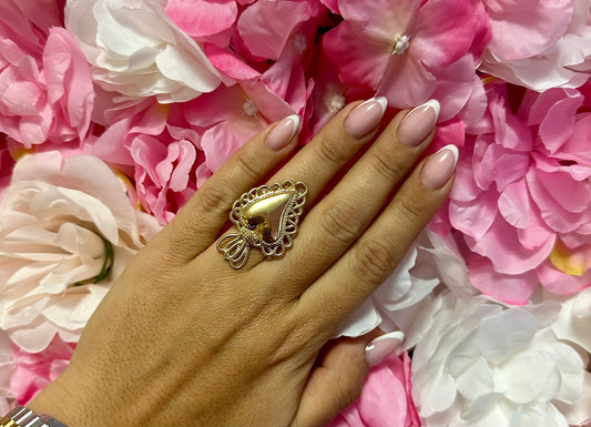 Bague cœur sacré