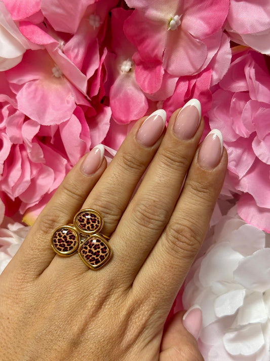 Bague plateau léopard 🐆