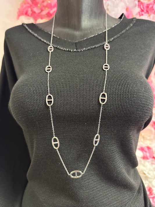 Sautoir maille or ou argent