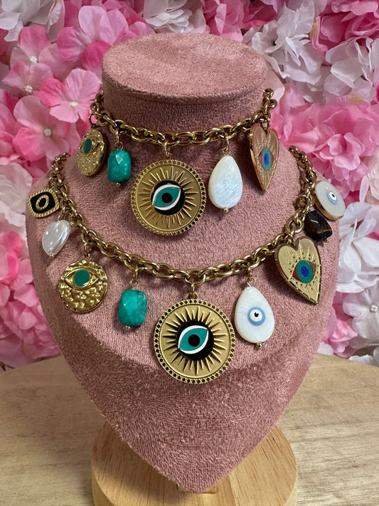 Bracelet breloque œil 👁️